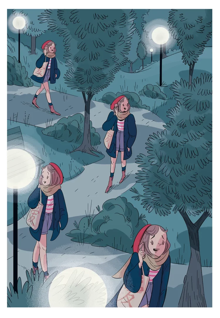 Fau Rumore - Short Story: Scrivimi quando arrivi | Illustrazione | Maurizia Rubino Illustrator & Comic Artist