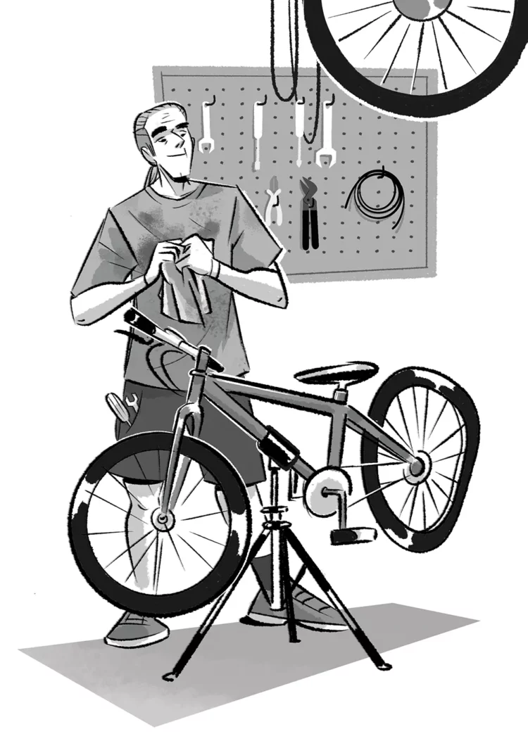 Monster Bike Group | Children Book | Black & White Illustration | Maurizia Rubino Illustrator & Comic Artist