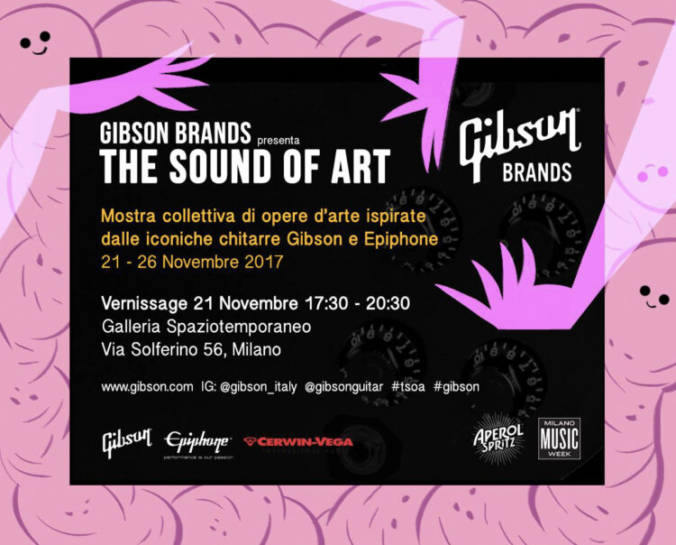 Gibson Brands | The Sound Of Art | Exhibition 2017 | Maurizia Rubino Illustrator & Comic Artist